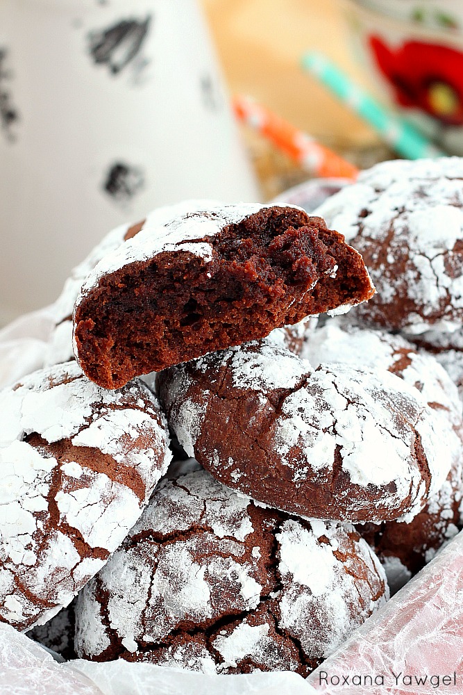 Super soft and super fudgy, these chocolate snowball cookies will blow your mind! Packed with double chocolate goodness, they will be a favorite year round!