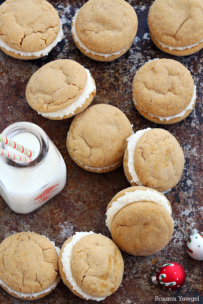 Packed with the right amount of molasses and spices, these ginger cookies are crispy on the edges, tender and chewy in the center and begging to be the center of your holiday cookie plate!