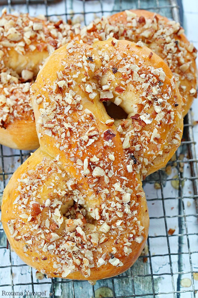 Flavored with vanilla and cinnamon and sweetened with honey, these honey rolls are one of my childhood favorite treats. Brush them with honey and sprinkle chopped nuts of top for a little crunch. 