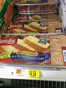 sara lee pound cake