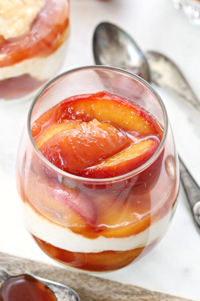 Brandied Peach Parfaits Recipe