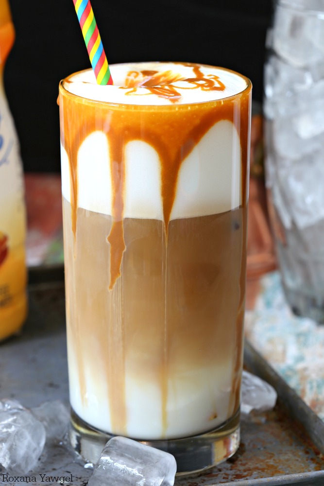 No need to pay the high price for an iced caramel macchiato at the coffee shop! Make yourself one in less than 2 minutes anytime your craving strikes! 