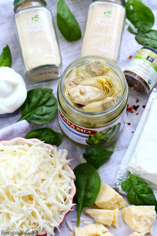 Three types of cheese and a dollop of yogurt make this spinach artichoke dip stuffed bread incredibly creamy and cheesy. It is a guaranteed hit with the crowd and always disappears – no leftovers in sight!