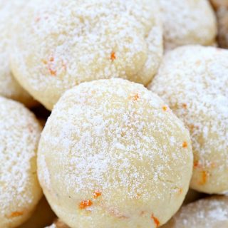 One secret ingredient makes these orange vanilla cookies simply melt in your mouth! Packed with freshly grated orange zest and vanilla bean paste, these orange vanilla cookies are the perfect addition to your cookie tray!
