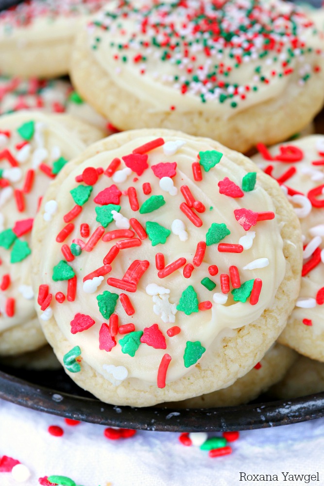 Two secret ingredients make these all butter sugar cookies a family favorite and the first cookie to go at a party! No matter the season or the occasion, this is my go-to recipe for sugar cookies!