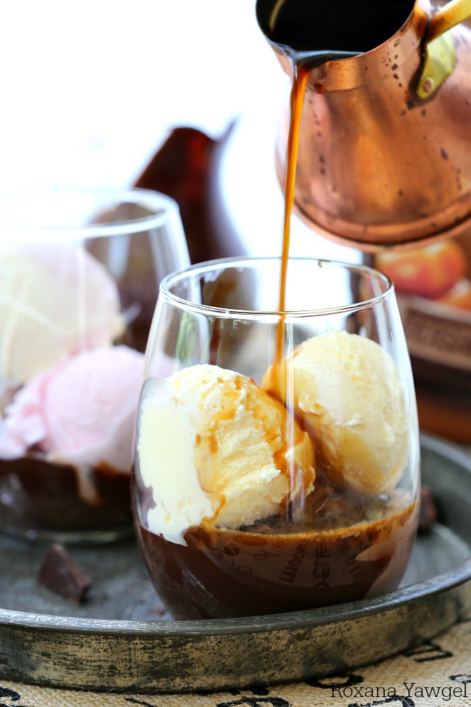 An easy summertime treat, this chocolate vanilla affogato combines three of my favorite: chocolate, gelato, and espresso!