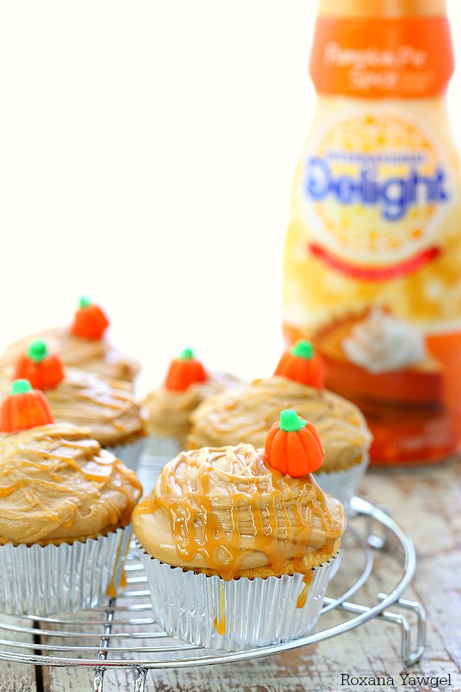 Perfect for all pumpkin lovers, these moist and sweet pumpkin cupcakes topped with an easy to make caramel frosting are a fall favorite dessert! 