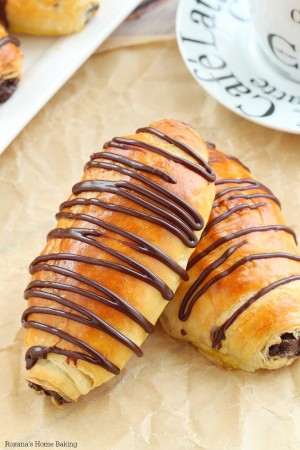 Pain au chocolat (chocolate croissants) made from scratch