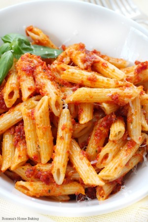 Sicilian sun dried tomato pesto penne recipe