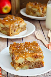 Fresh apple cake with salted caramel graze recipe